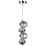 Подвесной светильник с 4-мя рифлеными стеклянными шарами Marcelh Light варинант исполнения - 2 | Loft Concept в Краснодаре