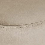 Банкетка овальная бежевый велюр на 4-х металлических ножках черного цвета SANJAY варинант исполнения - 5 | Loft Concept в Краснодаре