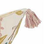 Чехол на подушку с кисточками и вышивкой птиц Ethnic mix Birds Rect варинант исполнения - 2 | Loft Concept в Краснодаре