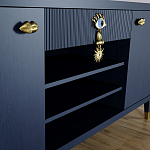 Комод-буфет Elsa Dreams Blue с открытыми полками   варинант исполнения - 4 | Loft Concept в Краснодаре