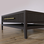 Кофейный стол Primo с двумя ящиками Темный орех варинант исполнения - 4 | Loft Concept в Краснодаре