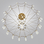 Люстра подвесная из металла с прозрачными подвесками из хрусталя Quasar 93 варинант исполнения - 5 | Loft Concept в Краснодаре