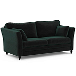 Диван с обивкой из велюра зеленый Gibbs Dark Green Sofa варинант исполнения - 2 | Loft Concept в Краснодаре