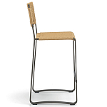 Дизайнерский стул с каркасом из металла с плетеными сиденьем и спинкой GREEN POINT Chair варинант исполнения - 14 | Loft Concept в Краснодаре