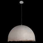 Подвесной светильник в форме купола белого цвета с ажурной бахромой Tactile Line варинант исполнения - 3 | Loft Concept в Краснодаре