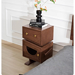 Тумбочка прикроватная с ящиком и дверцей Робот Robot Desk варинант исполнения - 4 | Loft Concept в Краснодаре