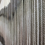 Пейзаж из нитей Макраме Wall decor Black and White Landscape варинант исполнения - 3 | Loft Concept в Краснодаре