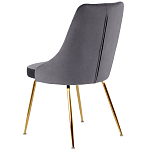 Стул в серой велюровой обивке Ward Grey Velour Chair варинант исполнения - 4 | Loft Concept в Краснодаре