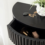 Прикроватный подвесной столик с ящиком черный Bedside Hanging Table варинант исполнения - 3 | Loft Concept в Краснодаре