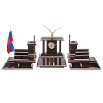 Настольный письменный набор из природного камня обсидиана с декором в виде орла Golden Eagle варинант исполнения - 1 | Loft Concept в Краснодаре