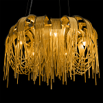 Люстра подвесная круглая с изогнутыми металлическими дугами и ниспадающими цепочками 65 см Atlantis Chain варинант исполнения - 8 | Loft Concept в Краснодаре