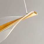 Люстра линейная с изогнутым плафоном Wave Line варинант исполнения - 9 | Loft Concept в Краснодаре