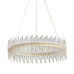 Люстра круглая с прозрачными стеклянными трубками 51 см Nembus варинант исполнения - 1 | Loft Concept в Краснодаре