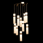 Люстра каскадная с прозрачными цилиндрическими плафонами Jenae Glass Tube Lighting варинант исполнения - 3 | Loft Concept в Краснодаре