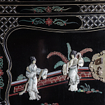 Шкаф черный в китайском стиле  Chinese Cabinet Black варинант исполнения - 3 | Loft Concept в Краснодаре