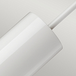 Подвесной светильник белого цвета с вытянутым цилиндрическим плафоном с косым срезом Elstead Lighting варинант исполнения - 4 | Loft Concept в Краснодаре