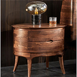 Прикроватный столик из дерева с 2-мя ящиками Moon Walnut Furniture варинант исполнения - 1 | Loft Concept в Краснодаре