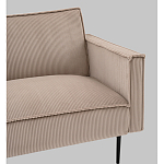 Диван современный вельветовый прямой Worcester Бежевый  варинант исполнения - 3 | Loft Concept в Краснодаре