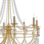 Люстра с декором из прозрачных бусин Glowing Crystals варинант исполнения - 1 | Loft Concept в Краснодаре