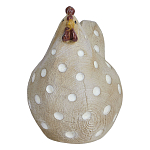 Статуэтка курица с текстурной поверхностью бежевого цвета Rustic Chicken варинант исполнения - 1 | Loft Concept в Краснодаре