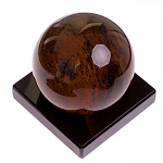 Настольный письменный набор с часами из природного камня обсидиана Royal Set варинант исполнения - 6 | Loft Concept в Краснодаре