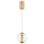Подвесной светильник с плафоном в форме шара Inner Gleam Orb gold варинант исполнения - 2 | Loft Concept в Краснодаре