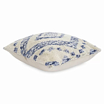Чехол на подушку с узором в этно-стиле Blue Ikat варинант исполнения - 1 | Loft Concept в Краснодаре