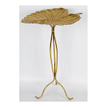Столик приставной с столешницей Тропический лист Tropical Forest gold варинант исполнения - 2 | Loft Concept в Краснодаре