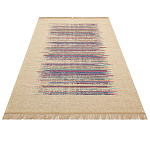 Ковер с геометрическим узором из комбинированного состава Full rhythm варинант исполнения - 3 | Loft Concept в Краснодаре