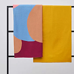 Плед из хлопка с абстрактным принтом Elysian Flow Ember варинант исполнения - 7 | Loft Concept в Краснодаре