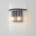 Бра со стеклянными прозрачными трубками и черным металлическим каркасом Nembus варинант исполнения - 2 | Loft Concept в Краснодаре