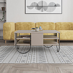 Стол журнальный прямоугольной формы с 2-мя полками бежево-серого цвета NORFOLK LIGHT MOCHA варинант исполнения - 2 | Loft Concept в Краснодаре