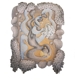 Тканый вручную монументальный настенный гобелен Soft Inception варинант исполнения - 4 | Loft Concept в Краснодаре