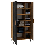 Шкаф двухдверный с 2-мя отделами с полками Stone Effect варинант исполнения - 4 | Loft Concept в Краснодаре