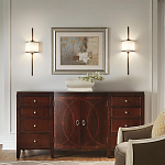 Бра вертикальное с белым полукруглым плафоном и длинным стержнем S Kichler варинант исполнения - 15 | Loft Concept в Краснодаре