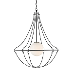 Подвесной светильник из тонких прутьев в форме колокола Forged Thin Rods варинант исполнения - 1 | Loft Concept в Краснодаре