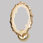 Бра овальное светодиодное с золотистым каркасом Ring of Fire варинант исполнения - 1 | Loft Concept в Краснодаре