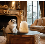 Настольная лампа в форме трапеции из натурального камня Soft Glow of Stone варинант исполнения - 5 | Loft Concept в Краснодаре