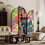 Ширма цветочный принт Colored Partition варинант исполнения - 2 | Loft Concept в Краснодаре