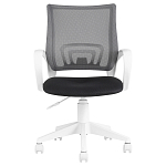 Офисное кресло с основанием из белого пластика Desk chairs Black варинант исполнения - 2 | Loft Concept в Краснодаре