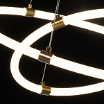 Люстра подвесная с двумя пересекающимися белыми светодиоидными кольцами Luke Lampco Tracer Lamp варинант исполнения - 5 | Loft Concept в Краснодаре