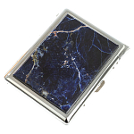 Портсигар на 10 сигарет с газовой зажигалкой из натурального камня Содалит Stone Cigarettes Cases варинант исполнения - 1 | Loft Concept в Краснодаре