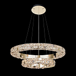 Люстра из 2-х колец с мозаичным хрустальным оформлением Sparks of Crystal варинант исполнения - 1 | Loft Concept в Краснодаре