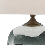 Настольная лампа с волнистым принтом Green Wavy Lamp варинант исполнения - 1 | Loft Concept в Краснодаре