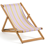 Шезлонг из акации и ткани Argentina варинант исполнения - 2 | Loft Concept в Краснодаре