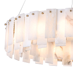 Люстра круглая декорированная натуральным камнем Stone Interior Accent варинант исполнения - 3 | Loft Concept в Краснодаре