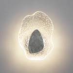 Бра с волнообразным стеклянным плафоном и вставкой из мрамора Liquid Stone варинант исполнения - 3 | Loft Concept в Краснодаре