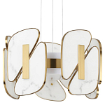 Люстра с мраморными вставками Marble Plates варинант исполнения - 1 | Loft Concept в Краснодаре