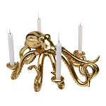 Большой Подсвечник золотой Осьминог Gold Octopus Candlestick  варинант исполнения - 1 | Loft Concept в Краснодаре