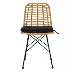 Стул с ротанговым плетением Wicker Stool без подлокотников варинант исполнения - 1 | Loft Concept в Краснодаре
